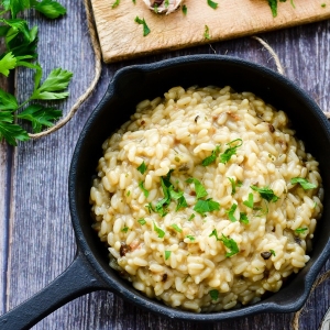 Risotto met venkel en citroen